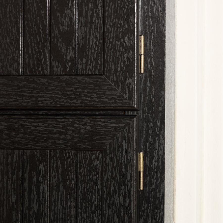 72" Corner Pantry Cabinet with 8 Doors and 4 Shelves, Black, view 12