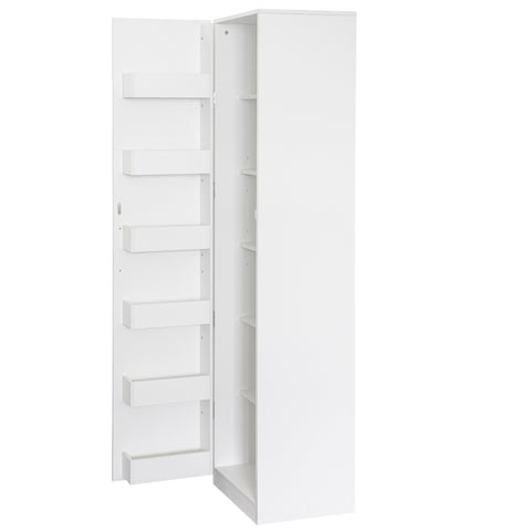 70" Tall Kitchen Pantry Cabinet with Doors, White, view 8