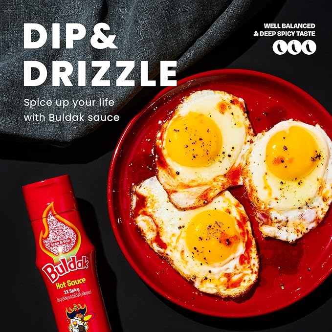 Samyang Buldak Hot Sauce - 2X Spicy, Korean Spicy Hot Chicken 2X Flavor Sauce