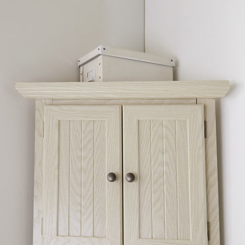 72" Corner Pantry Cabinet with 8 Doors and 4 Shelves, White, view 10