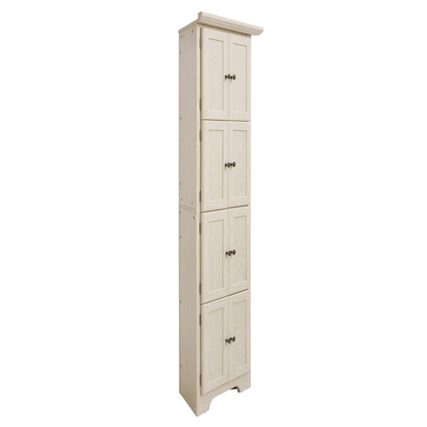 72" Corner Pantry Cabinet with 8 Doors and 4 Shelves, White, view 18