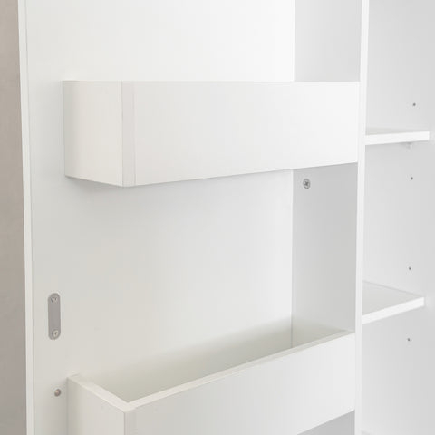 70" Tall Kitchen Pantry Cabinet with Doors, White, view 10