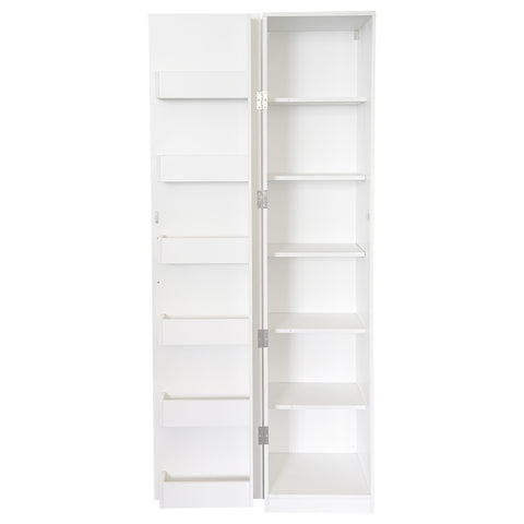 70" Tall Kitchen Pantry Cabinet with Doors, White, view 11