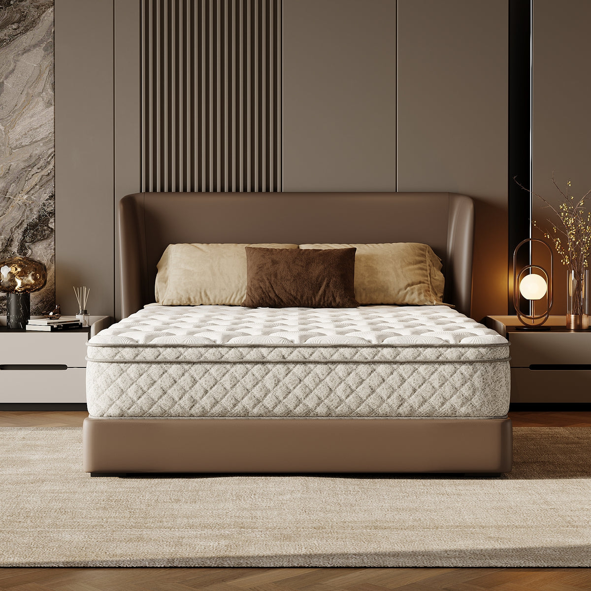 Full Size Mattress, 12 Inch Hybrid Full Mattress in a Box with Memory Foam and Pocket Spring for Pressure Relief & Comfort Sleep & Zoned Support, Medium Firm,CertiPUR-US & OEKO-TEX