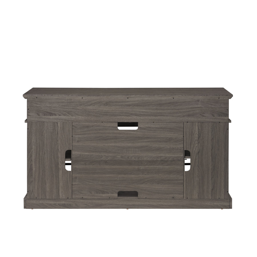Classic TV Stand for TVs Up to 65", Dark Walnut and Black, view 15