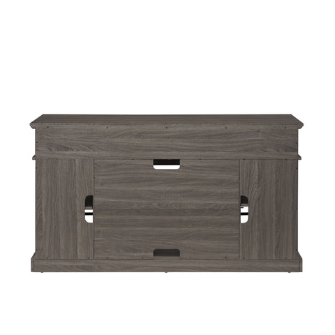 Classic TV Stand for TVs Up to 65", Dark Walnut and Black, view 15