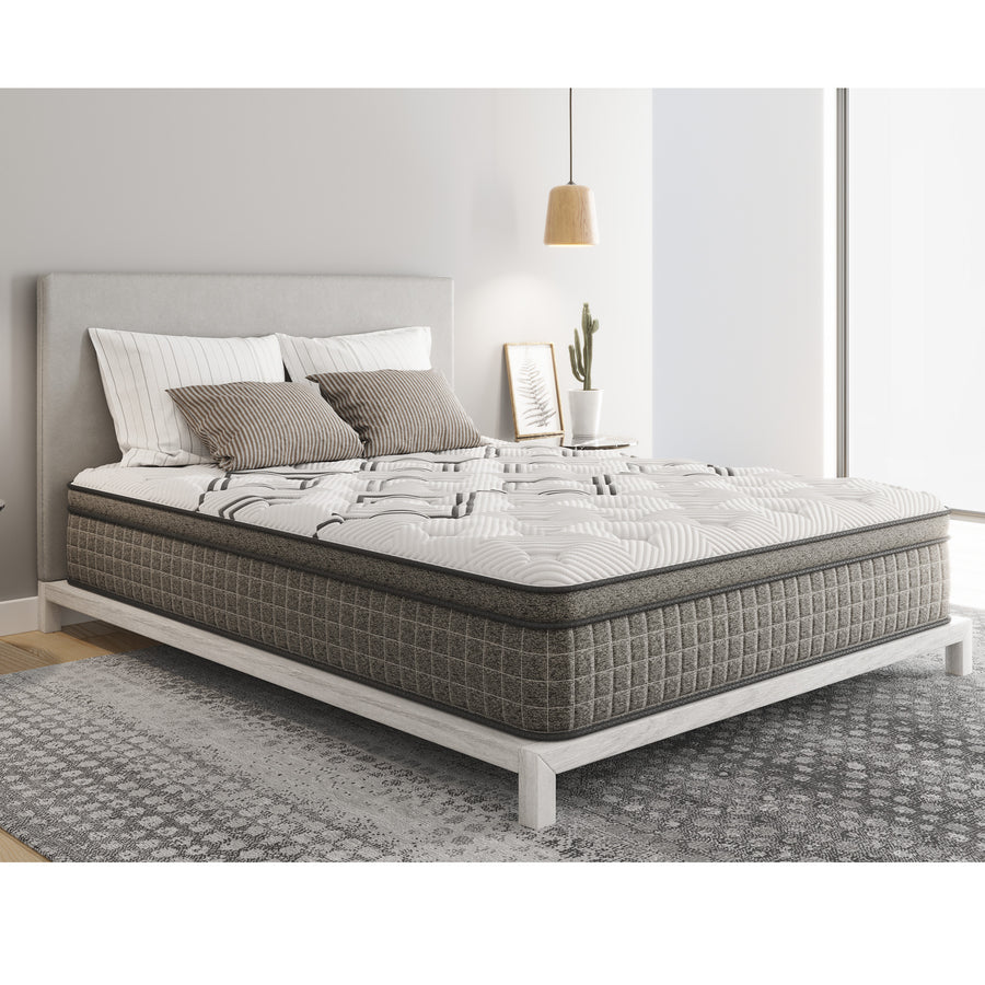 12.5-Inch Twin XL Diamond Soto Hybrid Mattress - Cooling Copper Foam