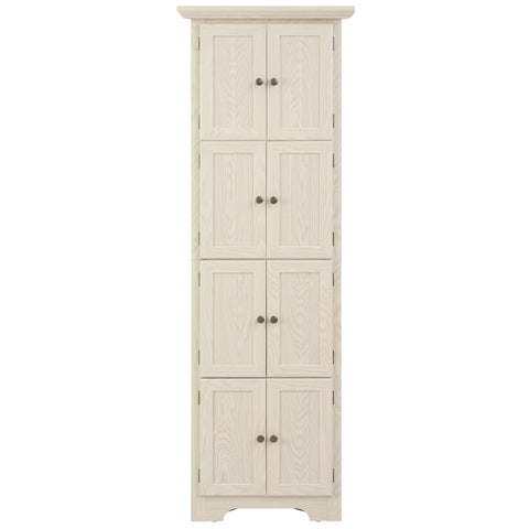 72" Corner Pantry Cabinet with 8 Doors and 4 Shelves, White, view 19