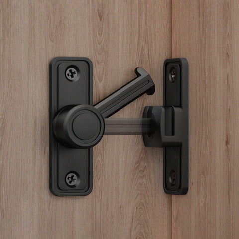 Heavy-Duty Zinc Alloy Hasp Lock 90/180° Swivel Secure Sliding Latch for Barn Doors Window Drawers Cabinet Locks Door Hook Latch