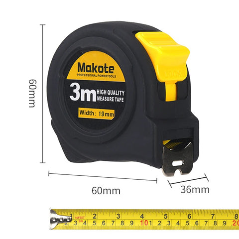 3M/5M/7.5M/10M Metric and Inche tape measure retractable Thickened wear-resistant steel measuring tape Household measuring tools