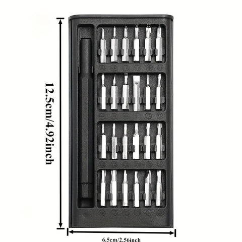 Screwdriver Set, 25 In 1 With 24 Piece Mini Pocket Screwdriver Set, Small Repair Set For Mobile Phone/PC/Came