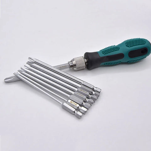 Screwdriver Set With Magnetic Household Multifunctional Cross Straight Screwdriver Manual Screwdriver Set Maintenance Tool
