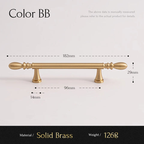 Santaya Solid Brushed Brass Handle Teardrop Shape Kitchen Cabinet Pull Wardrobe Drawer Knob Furniture Handles
