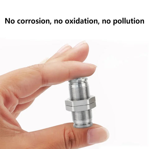 10PCS PM 304 Stainless Steel Fitting Metal Pneumatic Quick Coupling 4 6 8 10 12 14 16mm Push In air Hose Connector