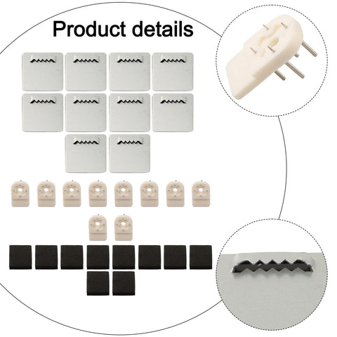 10PCS Photo Frame Hanger Bathroom Glass Mirror Hanging Clock Picture Wall Hooks With-Adhesive Metal Hardware Accessories 40*40mm