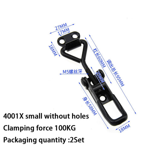Adjustable Toolbox Case Metal Toggle Latch Catch Clasp Quick Release Clamp Anti-Slip Push Pull Toggle Tools Quick Door Buckle