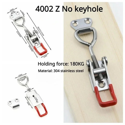 Adjustable Toolbox Case Metal Toggle Latch Catch Clasp Quick Release Clamp Anti-Slip Push Pull Toggle Tools Quick Door Buckle
