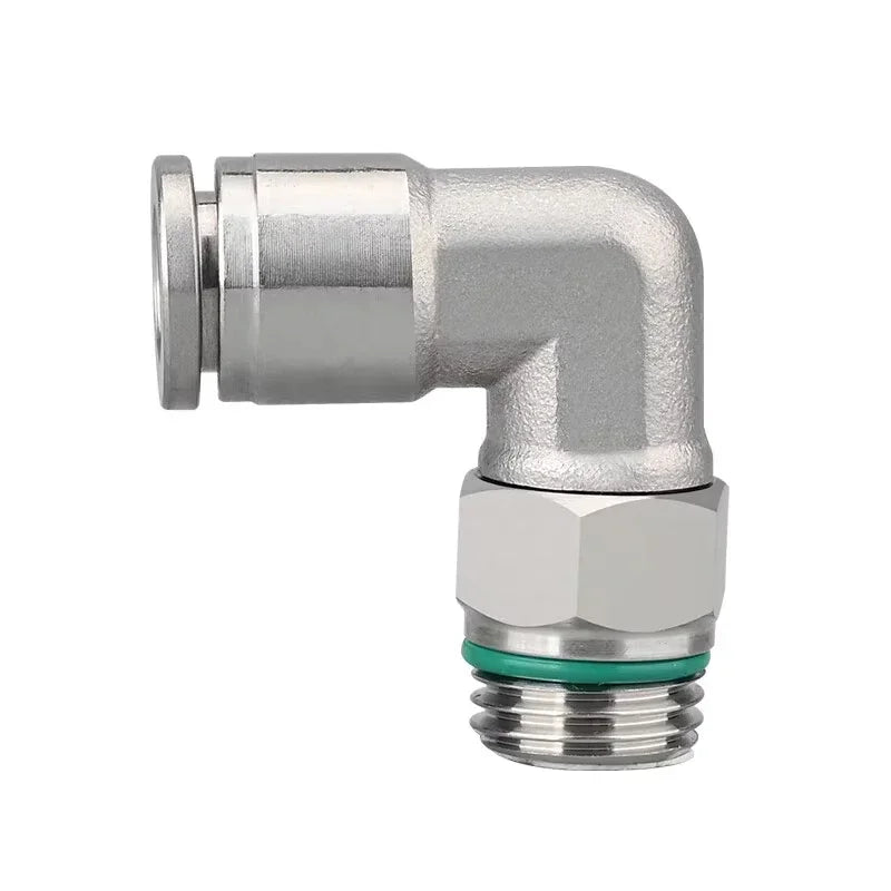 10Pcs 304 Stainless Steel Pneumatic Hose Fitting PL Air Tube Connector 1/8 1/4 3/8 1/2 Quick Release Pipe Fittings 4mm 6mm 8mm