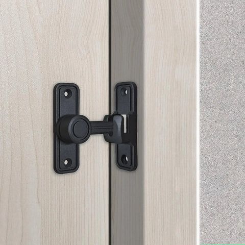 Heavy-Duty Zinc Alloy Hasp Lock 90/180° Swivel Secure Sliding Latch for Barn Doors Window Drawers Cabinet Locks Door Hook Latch