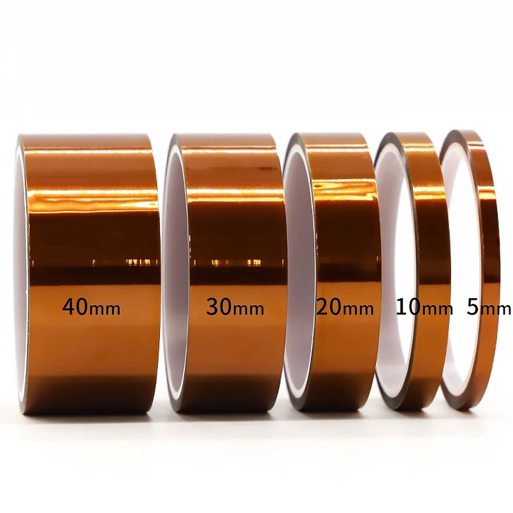 Gold Finger High Temp Heat Resistant Tapes Polyimide Adhesive Battery Wire Insulation Antistatic Circuit Board Protection Tape