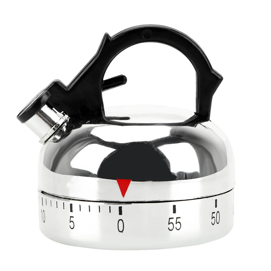 Kitchen Tool Gadgets 60 Minutes Kitchen Timer Kettle Shape Mechanical Timer Countdown Alarm Reminder Cooking Reminders Tools