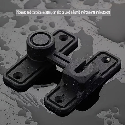 Heavy-Duty Zinc Alloy Hasp Lock 90/180° Swivel Secure Sliding Latch for Barn Doors Window Drawers Cabinet Locks Door Hook Latch