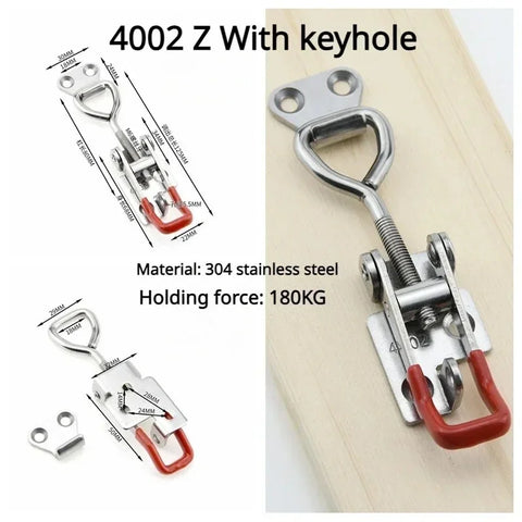 Adjustable Toolbox Case Metal Toggle Latch Catch Clasp Quick Release Clamp Anti-Slip Push Pull Toggle Tools Quick Door Buckle