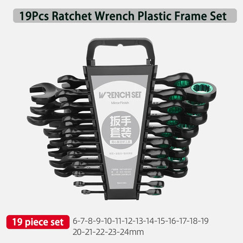 Ratchet Wrench Sets Dual-purpose Labor-saving Wrenchs Set Multifunctional Hand Tools Kit Workshop Repair Ratchet Wrench Kits