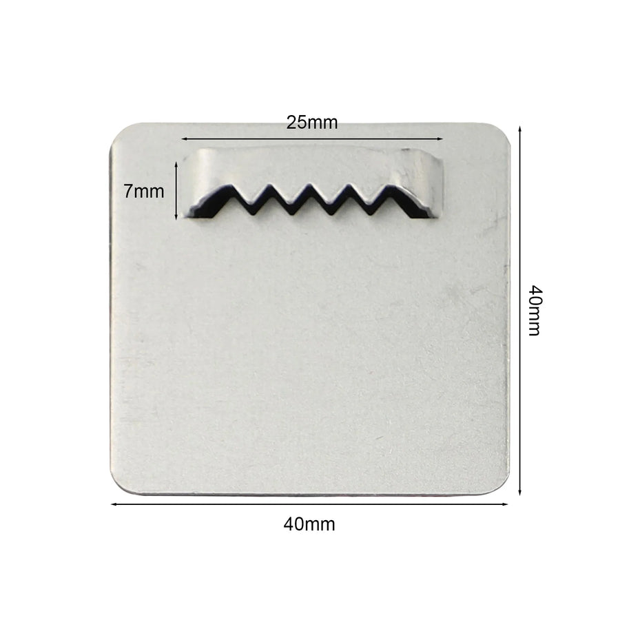10PCS Photo Frame Hanger Bathroom Glass Mirror Hanging Clock Picture Wall Hooks With-Adhesive Metal Hardware Accessories 40*40mm