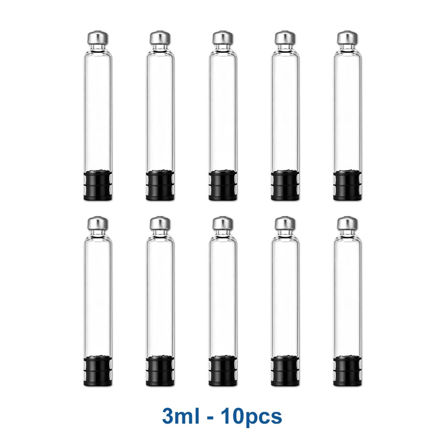 10-50 Pack 3ml Peptide Insulin Pen Cartridge, 3cc Cartridges Compatible with Reusable Injection V1 & V2 Pens, Individually Pack