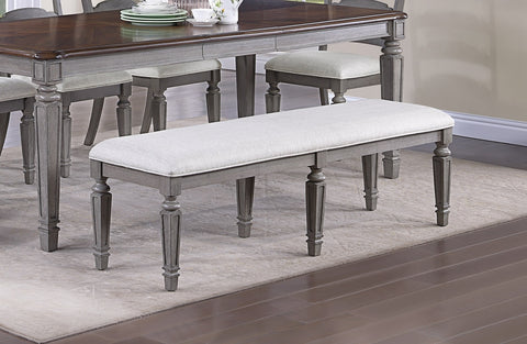 浅灰色现代风格单件餐椅软垫座椅，适用于餐厅家具