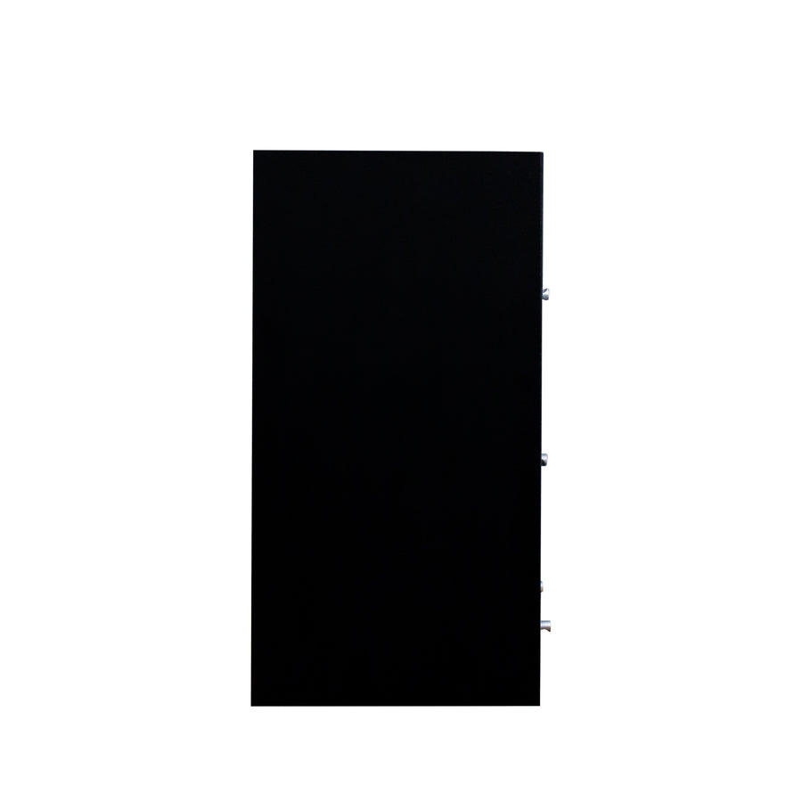 Shoe Storage Cabinet with Sliding Glass Doors and RGB LED Lights, Black, view 11