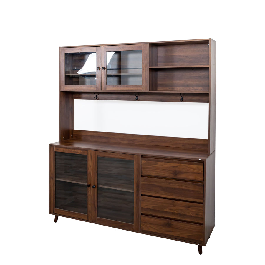 63" Walnut Sideboard with 4 Doors & 4 Drawers - product image 10