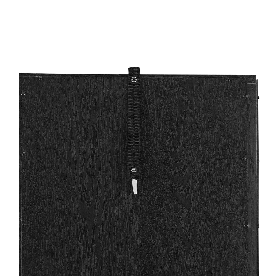 Lighted Corner Curio Cabinet with Glass Doors and Mirrored Back, Black, view 13