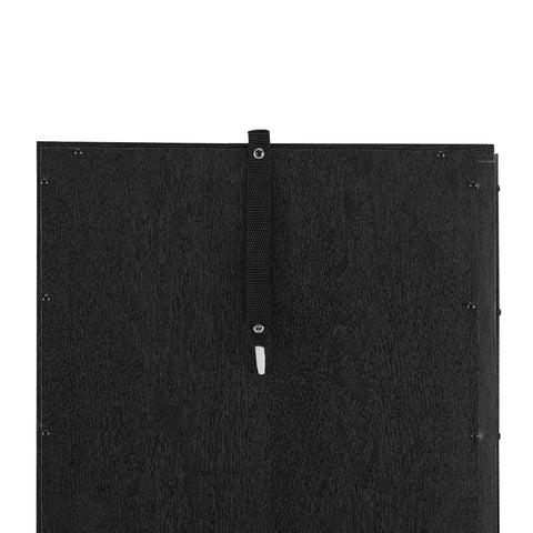 Lighted Corner Curio Cabinet with Glass Doors and Mirrored Back, Black, view 13