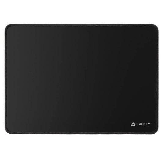 AUKEY Mouse Pad with Black Non-Slip Rubber Base and Anti-Fraying Stitched Edges 13.7"×9.9"