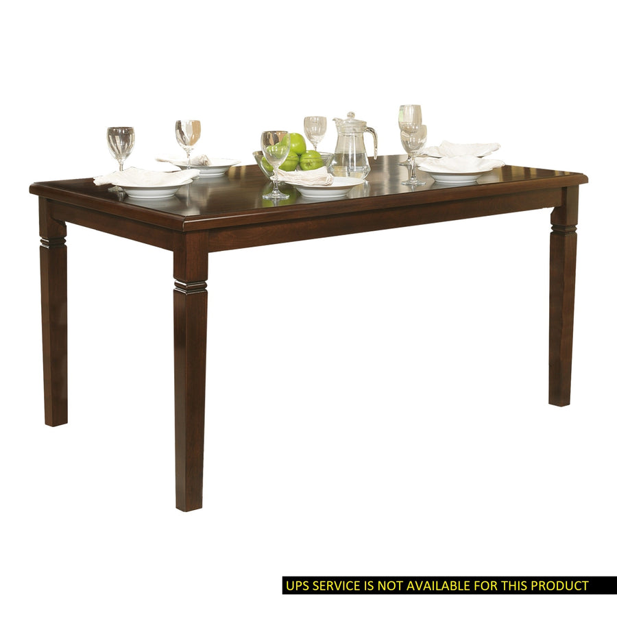 Espresso Transitional Oak Veneer Dining Table - 1pc