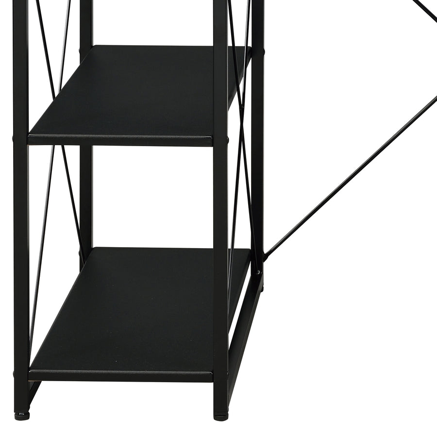 Amiel Black Studio Desk with Drawer & 8 Compartments — alternate view 7