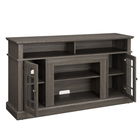 Classic TV Stand for TVs Up to 65", Dark Walnut and Black, view 11