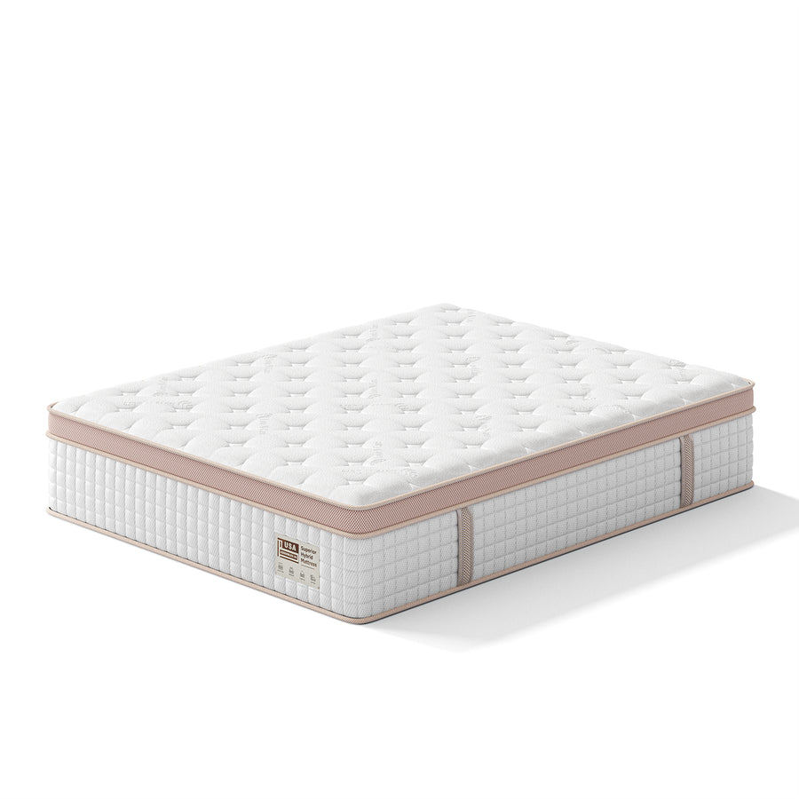 14' Firm Queen Hybrid Mattress - Gel Foam & Pocket Springs