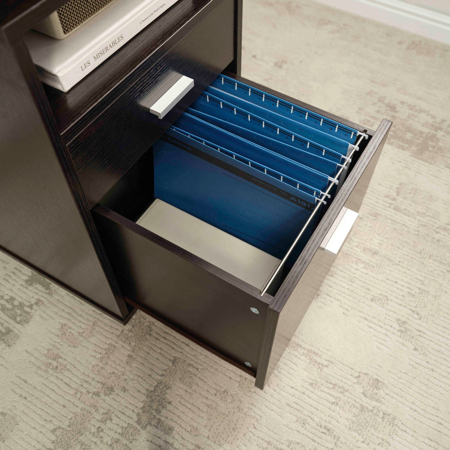 47" Espresso Desk with Mobile Locking File Cabinet - product image 5