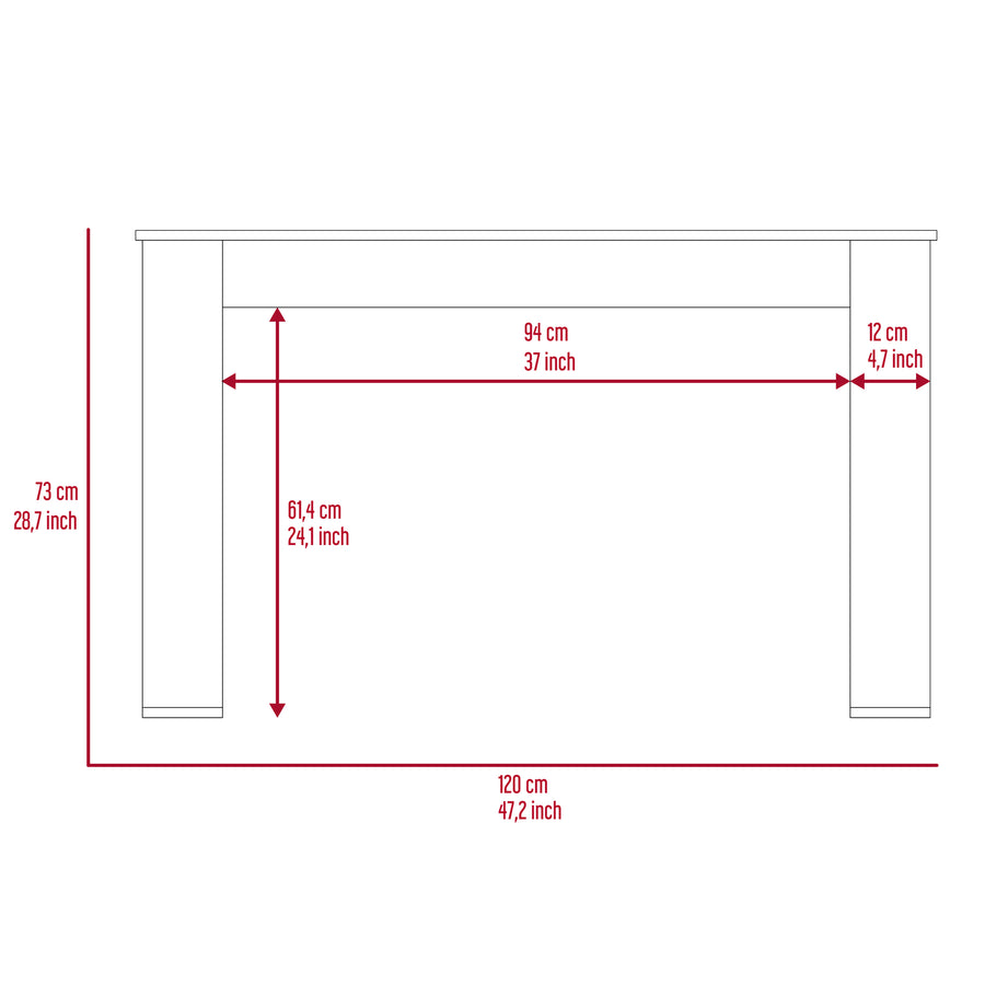47" Smokey Oak Computer Desk with Shelf - product image 9