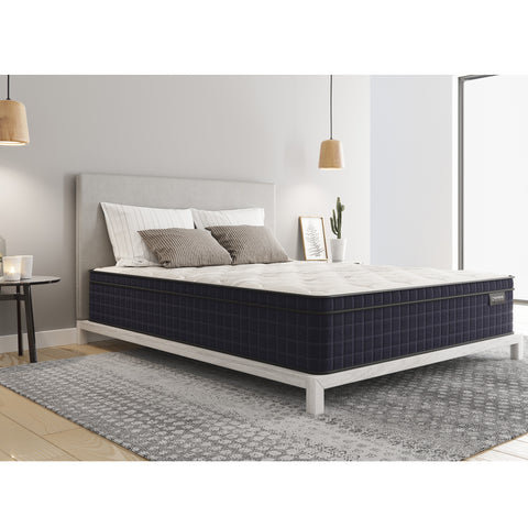 12.5-Inch Twin Diamond Nina Hybrid Mattress – Copper Cooling, Supportive, Motion Isolation, Euro Top, Medium Feel, GREENGUARD Gold Certified, Made in USA