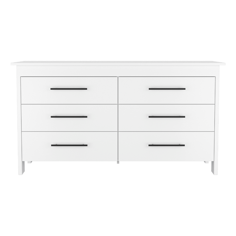 HMS White 6-Drawer Double Dresser — alternate view 3
