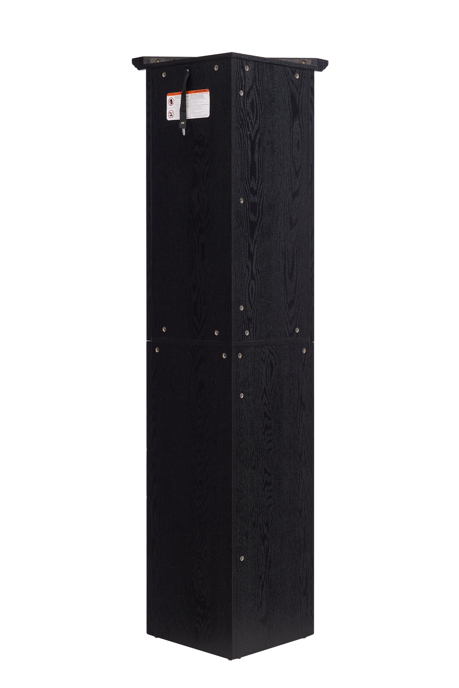 72" Corner Pantry Cabinet with 8 Doors and 4 Shelves, Black, view 20