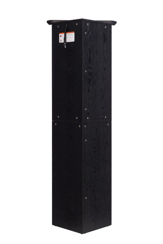 72" Corner Pantry Cabinet with 8 Doors and 4 Shelves, Black, view 20