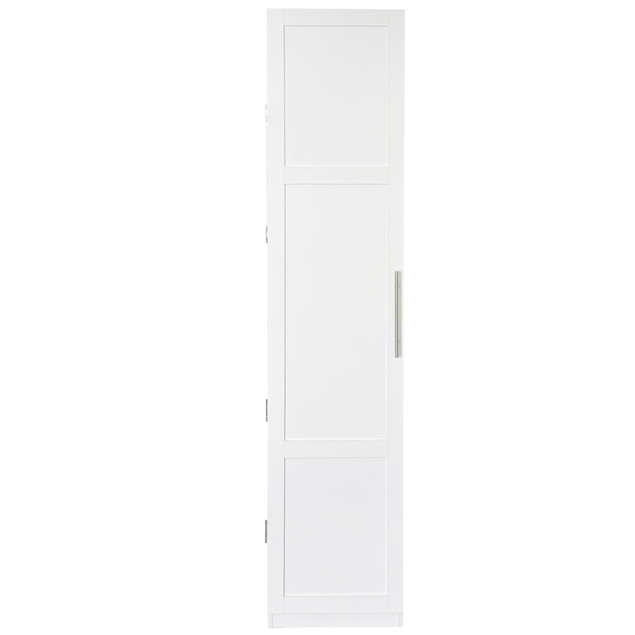 70" Tall Kitchen Pantry Cabinet with Doors, White, view 15