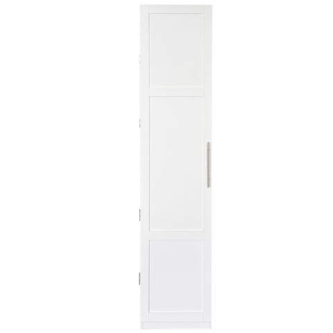 70" Tall Kitchen Pantry Cabinet with Doors, White, view 15