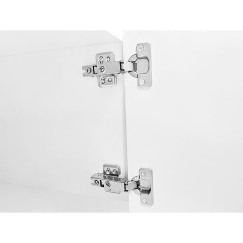 94.5" Extra-Long TV Stand with Glass Shelves and App-Controlled LED Lights, White, view 16