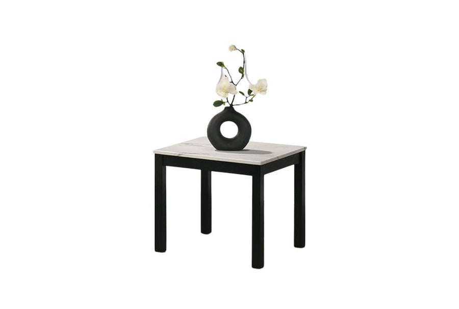 3-Piece White Faux Marble Coffee & End Table Set - product image 8